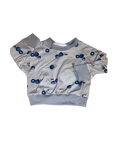 Pull oversize "Myrtilles grises"