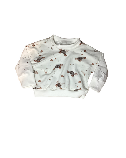 Oversize Pullover  Schildkröte