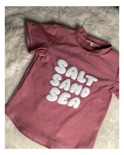 T-Shirt oder Langarm &quot;Salt Sand Sea&quot; mit Umschlag