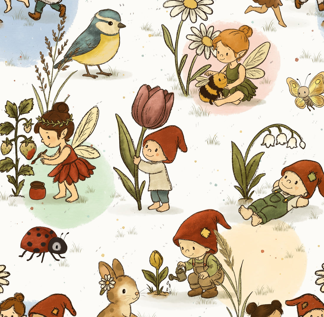 Tissu printemps lutin