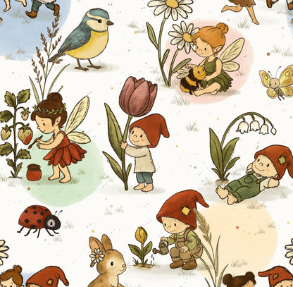 Tissu printemps lutin