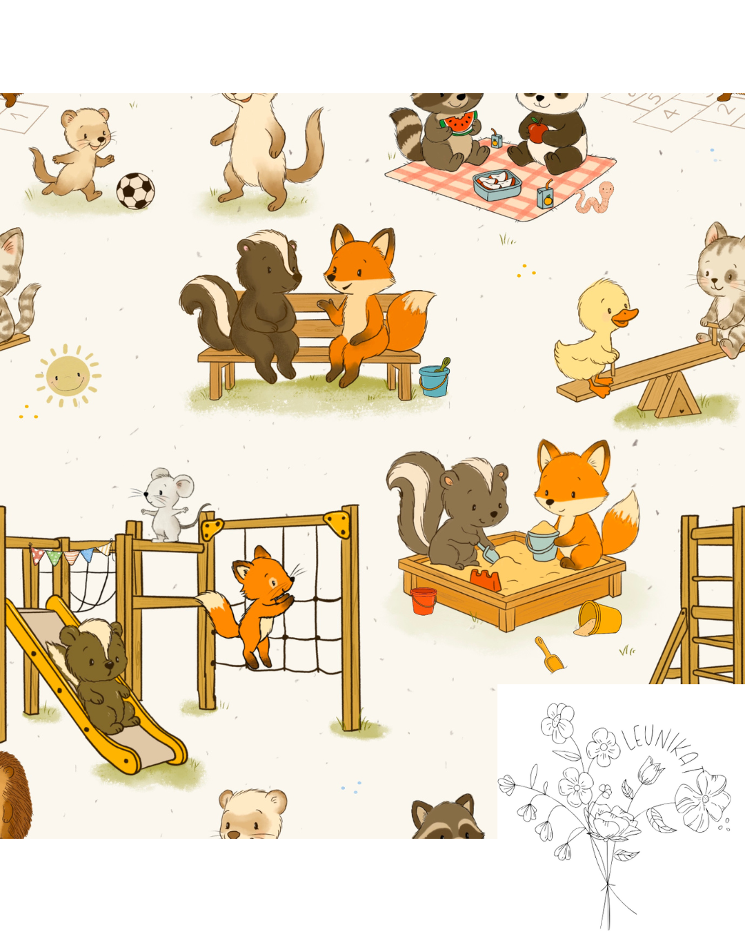 Wimmelbild Spielplatz