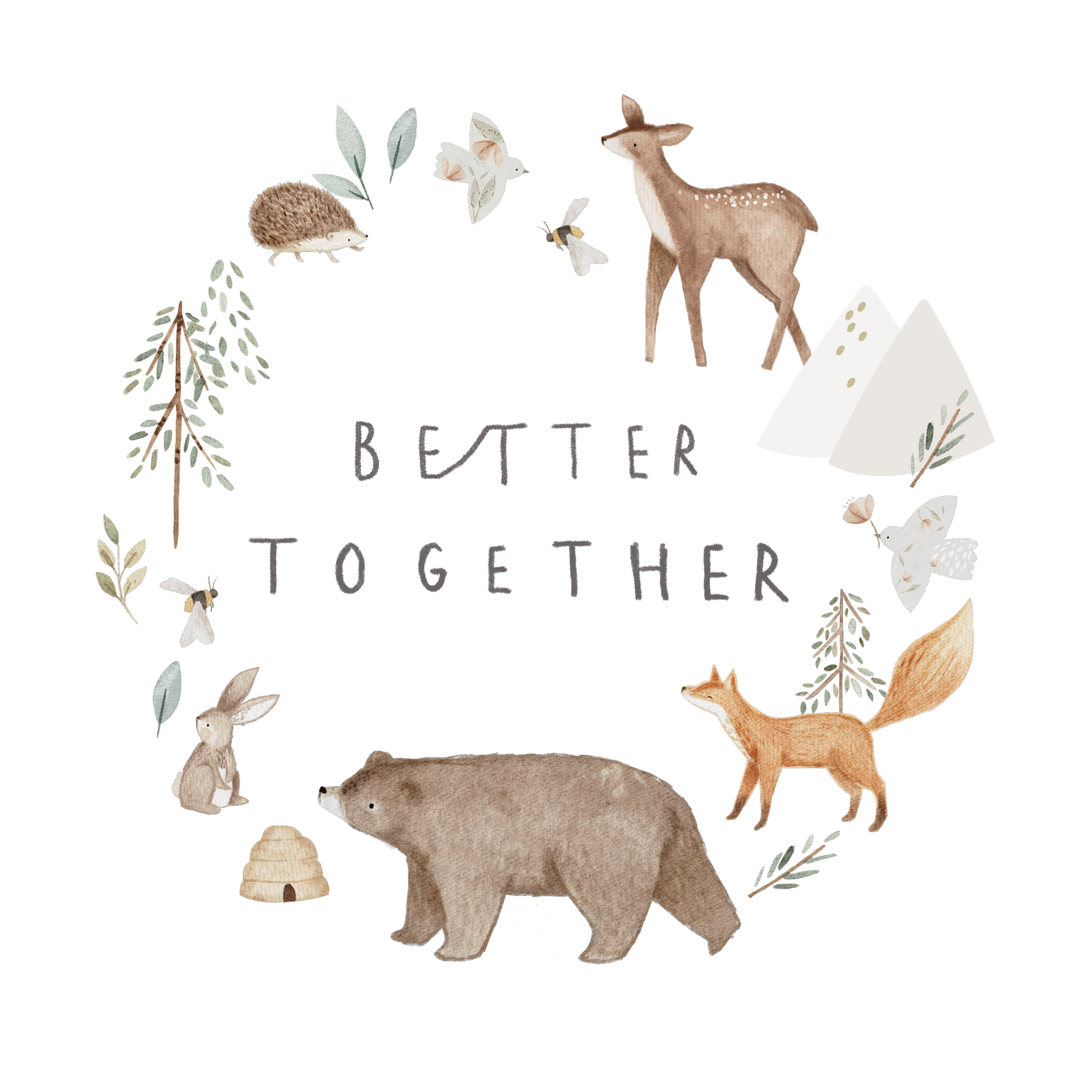 Bügelbild &quot;Better togehter&quot;