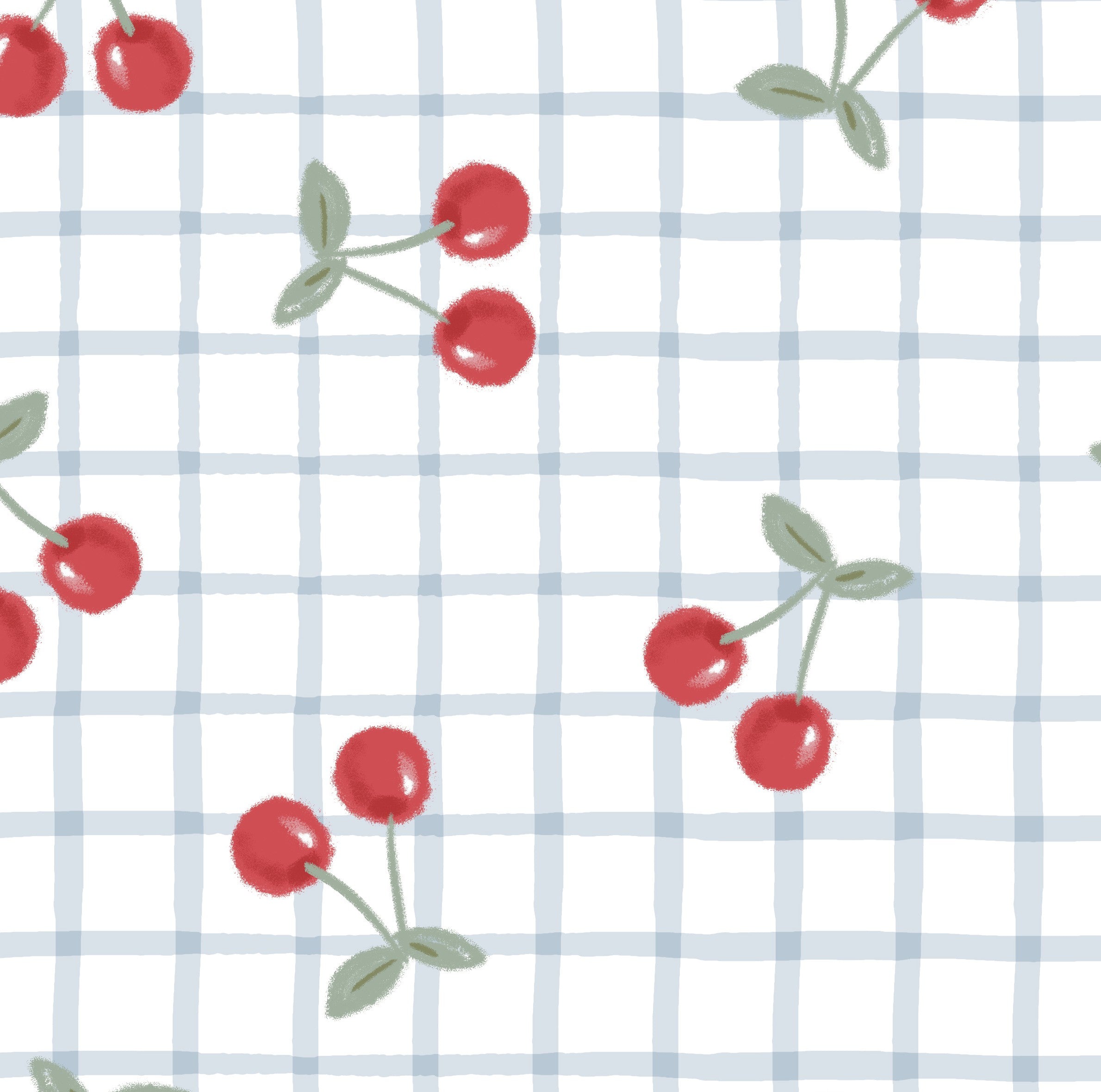 Cerises à carreaux