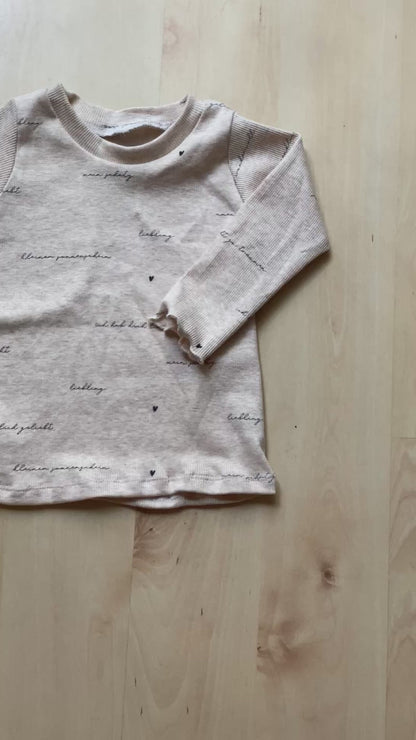 Ribshirt &quot;Lieblingsmensch&quot;