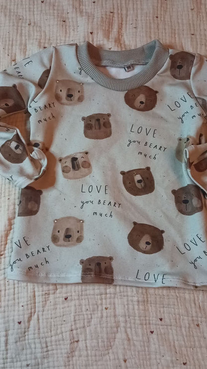 Langarmshirt &quot;Love you beary much&quot;
