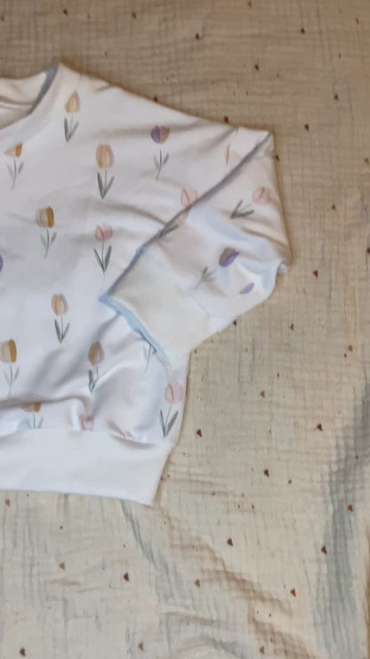 Oversize Pullover &quot;Tulpen&quot;