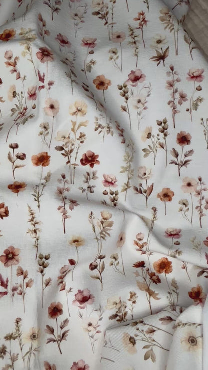 Stoff Vintage Blumen