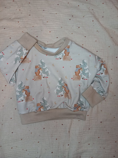 Oversize Pullover &quot;Bär schmückt Tannebaum&quot;