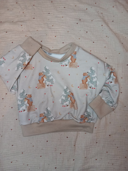 Oversize Pullover &quot;Bär schmückt Tannebaum&quot;