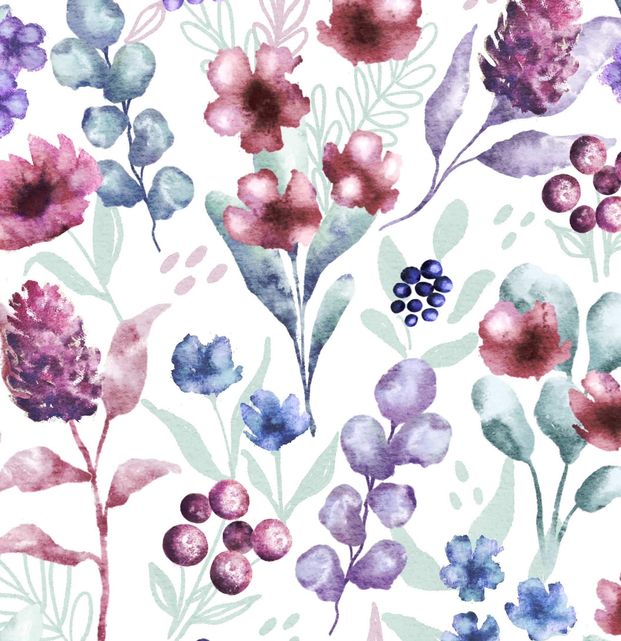 fleurs aquarelles